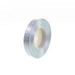 Wstążka Satynowa w Kropki 12mm 22,5mb – Srebrny Nr 180
