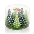 Świeca Choinka Mini 6x11cm kpl. 8szt - Zielony