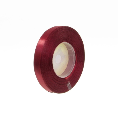 Wstążka Satynowa 12mm 32mb – Bordowy Nr 48