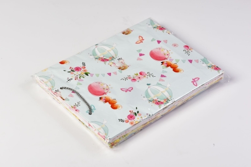 Torebka Prezentowa z Nadrukiem Dziecięcym 21 x 28cm kpl. 10szt - wzory