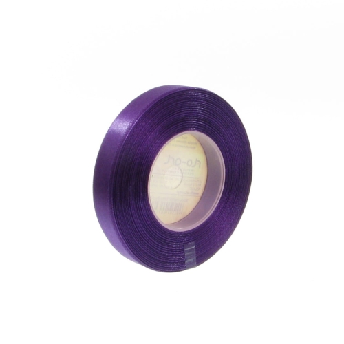 Wstążka Satynowa 12mm 32mb – Ciemny Fioletowy Nr 34