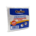Serwetki Gastronomiczne CLARINA 15x15cm kpl. 500szt - Biały