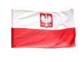 Flaga Polski z Godłem 70x112cm