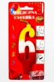Magiczna Świeczka Urodzinowa Cyfra 0-9 Niegasnąca - 10cm