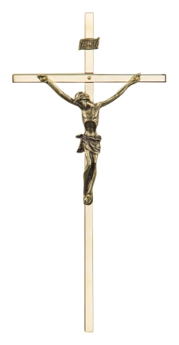 Krzyż Wiszący  21cm - Złoty