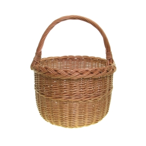 Kosz Wiklinowy na Zakupy Okrągły 40cm