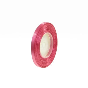 Wstążka Satynowa 6mm 32mb - Poziomkowy Różowy Nr 134